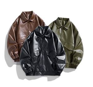 Leather <b>Jacket</b> for Men Premium Warm Durable Leather OEM ODM Factory Direct Wholesale Custom Fashion <b>Biker</b> <b>Jacket</b> - Product Image 2