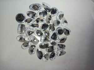 Cabochon d'opale de dendrite naturelle de pierres précieuses d'Inde pour la fabrication de bijoux - Product Image 4