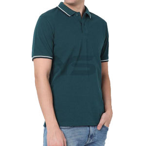 T-shirt polo à manches courtes pour hommes, chemise en jersey personnalisée avec col rabattu et tissu en vrac pour l'été, options multicolores-ODM, nouveauté - Product Image 4