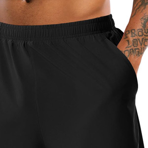 Men's Gym Shorts New Style Quick Dry Breathable Fitness Jogger with Double <b>Layers</b> Solid Pattern Custom Logo - Product Image 2