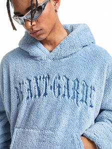 ชุดวอร์มผู้ชายผ้าขนสัตว์ 100% พร้อมเสื้อฮู้ดและกางเกงผ้าขนสัตว์ ชุดจ็อกเกอร์ผ้าขนสัตว์แบบสั่งทำพิเศษ ชุดเสื้อฮู้ดและกางเกงวอร์มสำหรับฤดูใบไม้ผลิ - Product Image 3