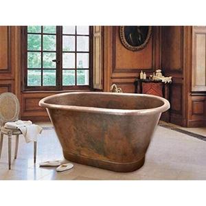 Bañeras de cobre de inspiración antigua con elementos de diseño únicos, perfectas para realzar lujosos baños de estilo vintage - Product Image 4