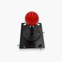 Joystick Ergonomis Baolian Arcade Berkabel dengan Basis Logam & Plastik, Sepasang Warna Hitam dengan Bola Merah atau Hitam 0.55 lb untuk Permainan PC