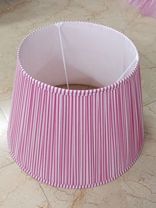 <span class=keywords><strong>Paralume</strong></span> fatto a mano in cotone indiano pieghettato e <span class=keywords><strong>stampato</strong></span> a blocchi per copertura leggera-tessuto - Product Image 3