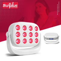 Appareil de luminothérapie infrarouge LED 60W économique 660nm 850nm, portable pour le visage, prise US