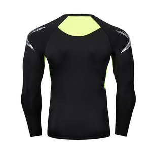 Camiseta de Compresión de Manga Larga Ajustada para Hombre, Tejida, Transpirable, de Secado Rápido, Ropa Deportiva de Alto Rendimiento, Capa Base de Entrenamiento - Product Image 2