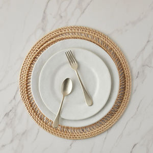 Napperons ronds en rotin faits à la main assiettes tissées naturelles pour le réglage de la table salle à manger mariage et décoration de la maison en gros - Product Image 5