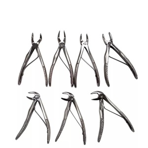 Kit de pinzas de extracción de dientes pediátricos de 7 piezas Patrón Kelin, acero alemán - Product Image 2