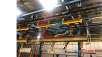 Trasportatore a Soffitto X-348 Durevole con Trave a I, Velocità Regolabile, Nuovo in Acciaio Inox, 1 Anno di Garanzia, per Ristoranti e Impianti di Produzione, 440V