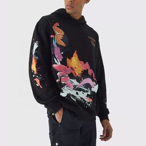 Sudadera con capucha transpirable de algodón pesado para hombre - Product Image 1