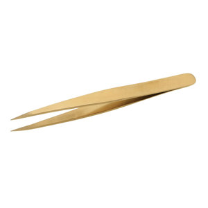 Bas prix dames pince à épiler les sourcils en acier inoxydable vente chaude en acier inoxydable sourcil or pince à épiler - Product Image 1