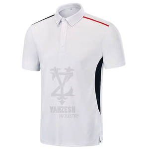 Camisa de golf que absorbe la humedad 100% algodón para hombres Polo transpirable camiseta Polo impresa personalizada en blanco liso - Product Image 5