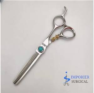 Tijeras de peluquero de belleza de diseño profesional alemán Premium de 6,0 pulgadas, tijeras planas, tijeras para el pelo de los dientes - Product Image 3