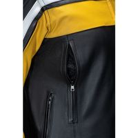 Veste en cuir de motard pour la course de motocyclePorter pour l'équitation Veste en cuir de vachette véritable Moto Racing Custom Leather Gears