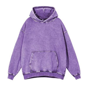 Sweatshirts à capuche personnalisés délavés à l'acide pour hommes Sweats à capuche Streetwear poids lourd pour hommes - Product Image 2