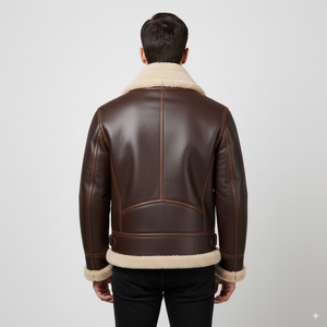 Chaquetas de cuero con cinturón y cuello de piel sintética para hombre RTS, venta al por mayor, proveedor a granel de Pakistán, 1 pieza, MOQ, chaquetas de motorista - Product Image 2