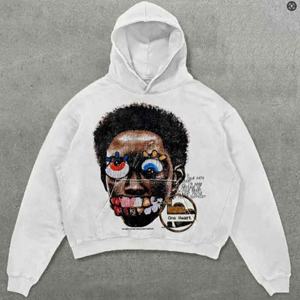 Sudadera con capucha y cremallera para hombre, chaqueta de gran tamaño de lana de algodón con cremallera completa, venta al por mayor, ropa de calle informal, gimnasio, entrenamiento, moda, ropa deportiva - Product Image 3