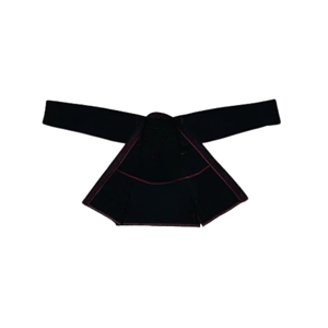 Kimono de judo unisexe noir avec surpiqûres rouges, coupe classique, uniforme d'arts martiaux pour adulte, pantalon 100% coton léger, Rohzen Sports - Product Image 5