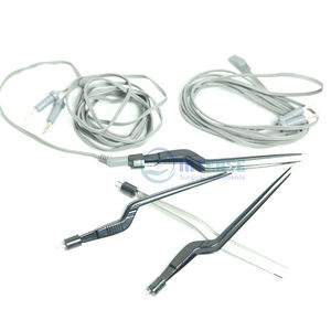 Bayonet Bipolar Forceps Stainless Steel Manual Non-Stick Insulated <b>Cable</b> for High Precision Surgery Durable Safe Medical Tool - Product Image 2
