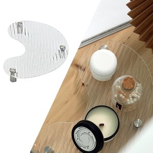 ถาดเสิร์ฟอาหารอะคริลิครูปทรงครึ่งทรงกลมถาดเสิร์ฟอาหารทันสมัยเหมาะสำหรับห้องครัวร้านอาหารโรงแรมงานแต่งงานและงานอีเวนต์ - Product Image 4