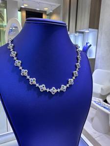 Alta exigencia VVS Moissanite Diamond 925 Sterling Silver Color Stone Iced Out Hip Hop collar cadena para hombres de vendedor indio - Product Image 5