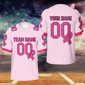 Camiseta de Béisbol Personalizada con Nombre para Concientización sobre el Cáncer de Mama, Camiseta de Béisbol con Lazo de Cinta, Regalo de Apoyo para Guerreros Supervivientes del Cáncer - Product Image 5