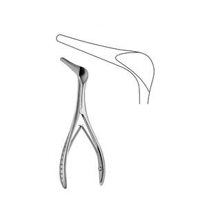 เครื่องมือถ่างจมูกทำจากสแตนเลสสำหรับการทำศัลยกรรมพลาสติกขนาด13ซม. แบบแมนนวล - Product Image 4