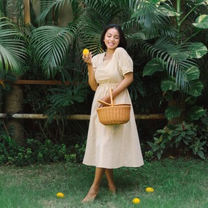 Panier de pique-nique multifonctionnel en rotin brun naturel tressé à la main, style rustique, écologique, avec couvercles et poignées, fabriqué au Vietnam - Product Image 3