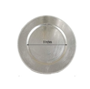 Plaque de charge en métal antique de forme ronde classique pour les mariages de configurations de fête élégantes et les présentations de restaurants de luxe - Product Image 5