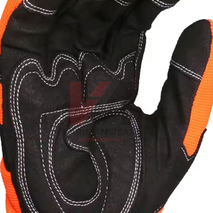Gants en cuir d'hiver pour hommes, compatibles avec les écrans tactiles, doublés de laine, coupe-vent, chauds, pour la conduite en extérieur - Product Image 6