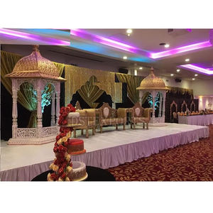 ชุดตกแต่งเวทีงานแต่งงานสไตล์ปากีสถานที่ดีที่สุดของตกแต่งห้องรับรองมุสลิมพร้อมธีมที่มีชีวิตชีวาของตกแต่งเวทีงานแต่งงานของชาววังมุสลิม nikah - Product Image 1