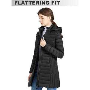 Manteau bouffant respirant pour femme en polyester coupe-vent et confortable - Product Image 2