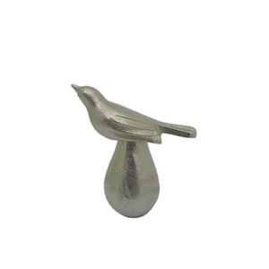 Silver Finished Home Decorative Aluminum <b>Bird</b> Sculptures Abstract Figurines for Home Living Room <b>Decor</b> Desktop Sculpture - Product Image 1