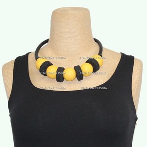 Collar de cuentas Rondell facetadas de piedra de resina sombreada natural a precio de fábrica al por mayor de proveedores de fabricantes de India SCI - Product Image 3