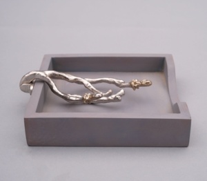 ที่ใส่ผ้าเช็ดปากลายใบไม้พร้อมที่ใส่กระดาษเช็ดปากแบบตกแต่งที่วางทิชชู่ที่วางบนโต๊ะอุปกรณ์โต๊ะอาหารสำนักงานที่บ้าน - Product Image 6