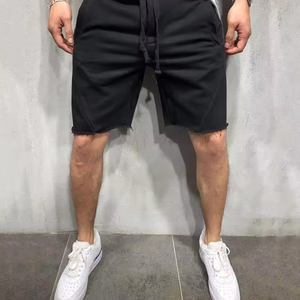 Pantalones cortos de gimnasio atléticos para hombres 100% algodón estampado con patrón de leopardo pantalones cortos deportivos de bajo precio - Product Image 3