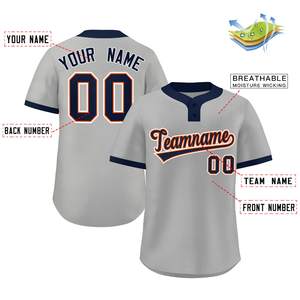 Camiseta personalizable de Béisbol Juvenil, camiseta de sarga transpirable de secado rápido, bordado, nombre, número, botón, malla, ropa deportiva de EE. UU. - Product Image 2