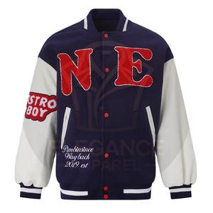 เสื้อแจ็คเก็ตทีมเบสบอลวิทยาลัยวัสดุใส่สบายกันลมน้ำหนักเบา - Product Image 1