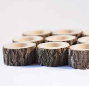 Ronds de serviette en bois naturels en gros pour le réglage de la table à manger - Product Image 2