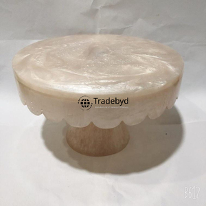 Artistic <b>Resin</b> Cake Stand for Birthday Celebration Wedding and Home Decor Tradebyd - Product Image 4