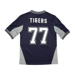 Camiseta de fútbol de la Universidad Estatal de Jackson, uniforme de equipo personalizado, ropa deportiva transpirable bordada de estilo universitario, fabricante OEM - Product Image 1