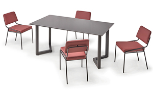Mesas de comedor de alta calidad en color gris con base de metal de Turquía - Product Image 5