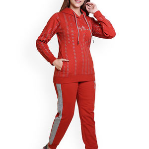 Nouveau survêtement en polaire d'hiver personnalisé pour femmes ODM vêtements de rue surdimensionnés et lourds avec motif solide - Product Image 6