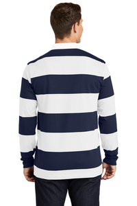 Polo de rugby de couleur personnalisée de haute qualité T-shirt classique à manches longues Rugby décontracté pour hommes Polyester Jersey tissu tricoté avant - Product Image 2
