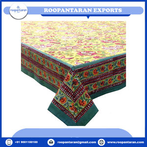 Derniers vêtements de table de banquet en pur coton imprimés à la main avec un artisanat intemporel en vente - Product Image 6