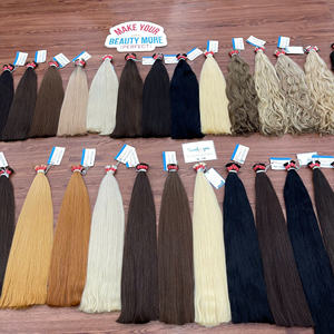 Meilleure vente de cheveux humains de toutes les couleurs Extension russe naturelle droite ondulée en vrac 100% cheveux vietnamiens - Product Image 1