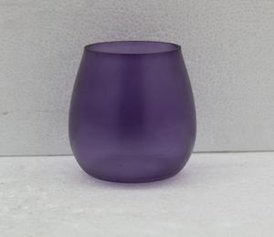 Portavelas votivo de cristal de calidad estándar, nuevo diseño, tarro de vela de Color azul mate antiguo para decoración del hogar hecho a mano a granel - Product Image 4