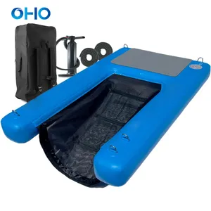 Plataforma de muelles flotantes de rampa de agua inflable para perros para uso en piscina de barco Popular para tablón de cachorro en escalones de escalera de agua