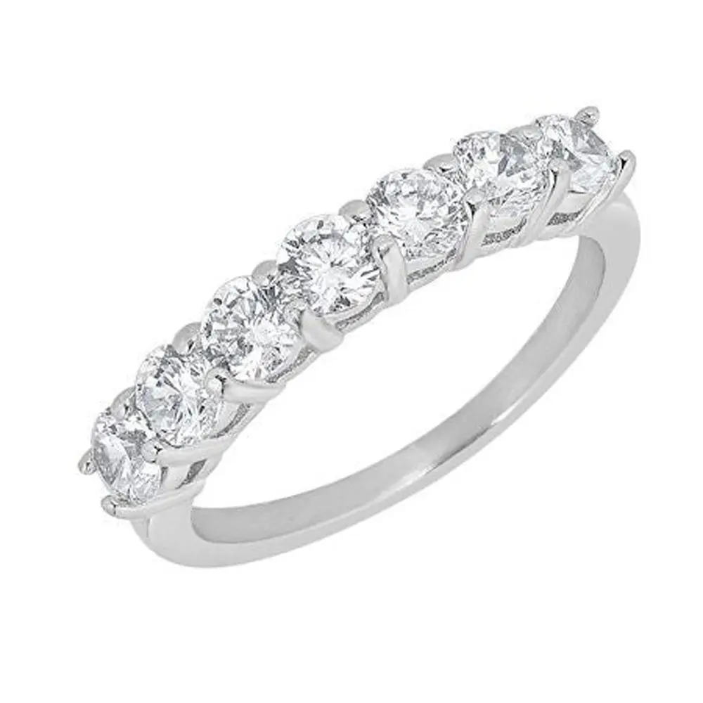 Wholesale Jewelry Top Grade Stainless Steel Fashion Style Silver CZ Ring Women's Jewelry Hot Selling