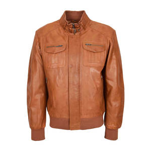 Veste d'hiver pour homme Top Design avec col montant manches longues personnalisable 100% cuir de haute qualité prix raisonnable - Product Image 1